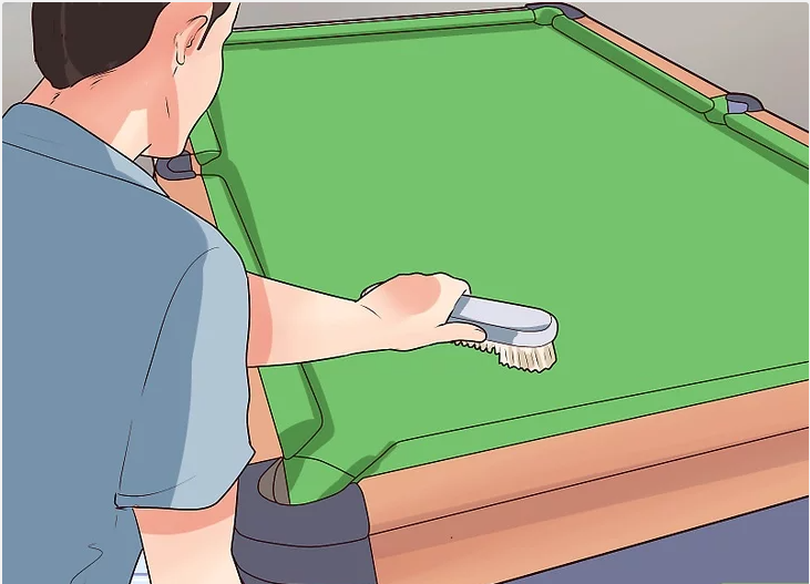 cách làm sạch bàn bida